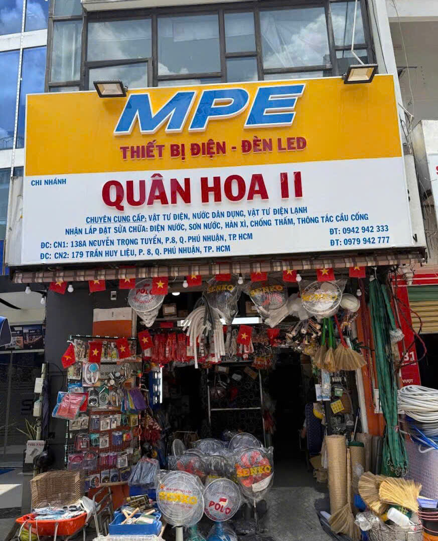 Cửa hàng điện nước Quân Hoa chi nhanh 2